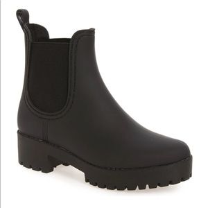 Jeffrey Campbell Cloudy Waterproof Chelsea Rain Boot Size 8